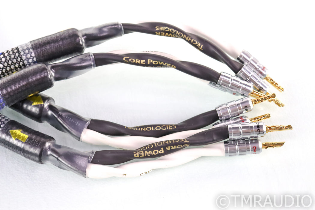 Core Power Defiant Gold Speaker Cables; 2.5m Pair