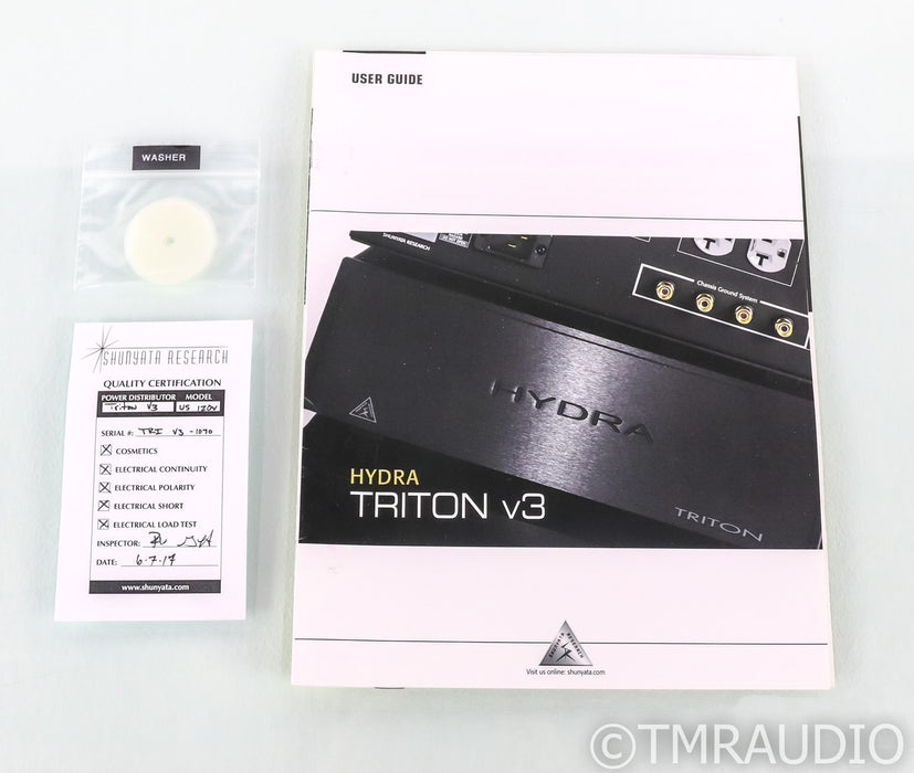 Shunyata Hydra Triton V3 AC Power Line Conditioner; Black