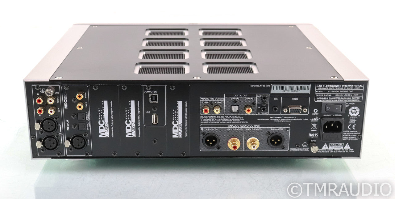 NAD Masters M12 Stereo Preamplifier / DAC; D/A Converter; M-12; Remote