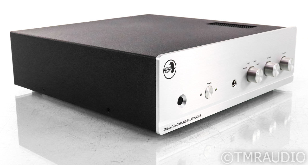 Rogue Audio Sphinx V2 Stereo Tube Hybrid Integrated Amplifier; II; Silver; Remote