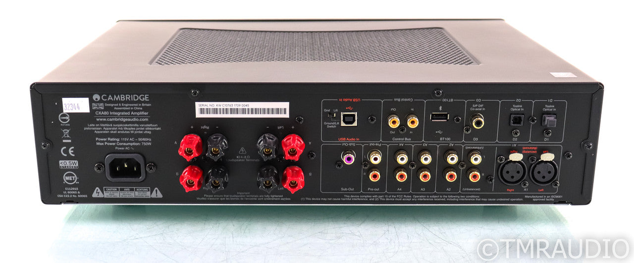 Cambridge CXA80 Stereo Integrated Amplifier; CX-A80; Remote