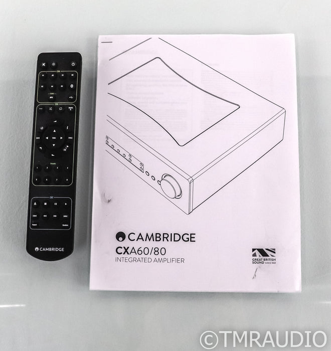 Cambridge CXA80 Stereo Integrated Amplifier; CX-A80; Remote