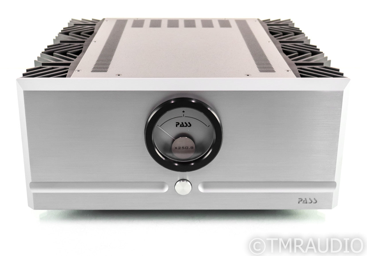Pass Labs X250.8 Stereo Power Amplifier; X-250.8; Silver — The