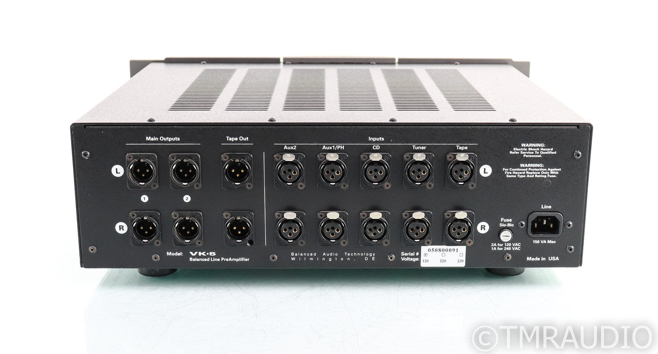 BAT VK-50 Stereo Tube Preamplifier; VK50; Remote; SIX-PAK Upgrade