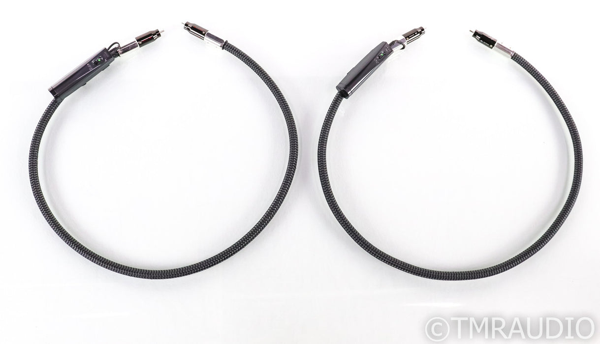 AudioQuest WEL Signature RCA Cables; 1m Pair Interconnects; 72v DBS