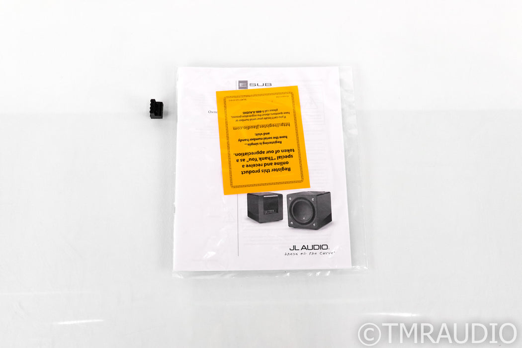 JL Audio E-Sub E-110 10" Powered Subwoofer; E110; Black Ash
