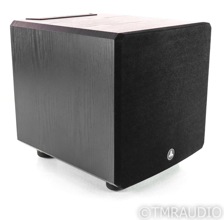 JL Audio E-Sub E-110 10" Powered Subwoofer; E110; Black Ash