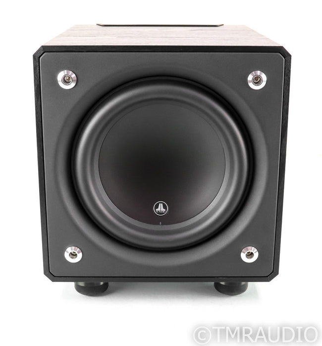 JL Audio E-Sub E-110 10" Powered Subwoofer; E110; Black Ash