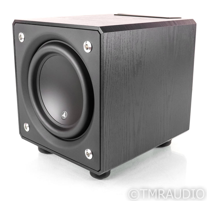 JL Audio E-Sub E-110 10" Powered Subwoofer; E110; Black Ash