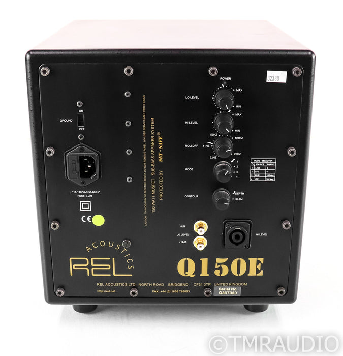 REL Q150E 10" Powered Subwoofer; Q-150-E; Black