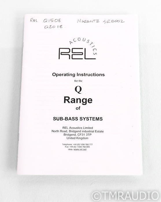 REL Q201E 10" Powered Subwoofer; Q-201-E; Black