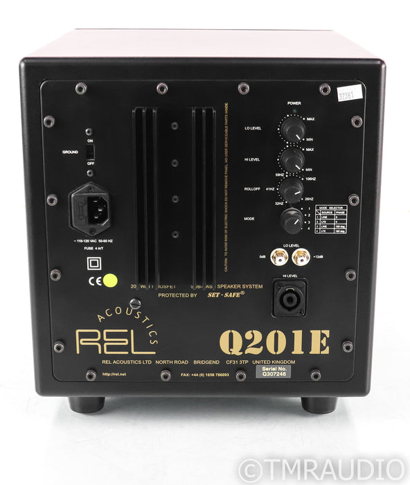 REL Q201E 10" Powered Subwoofer; Q-201-E; Black