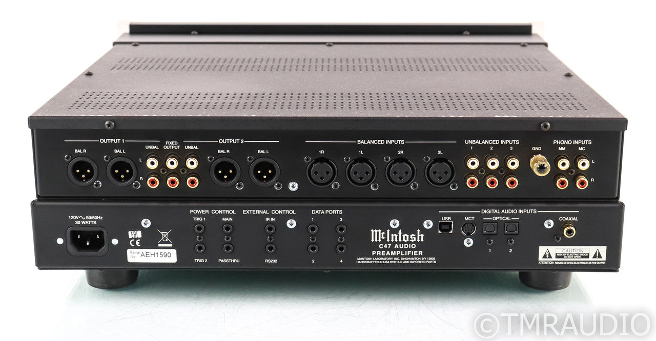 McIntosh C47 Stereo Preamplifier; C-47; D/A Converter; USB; MM / MC Phono