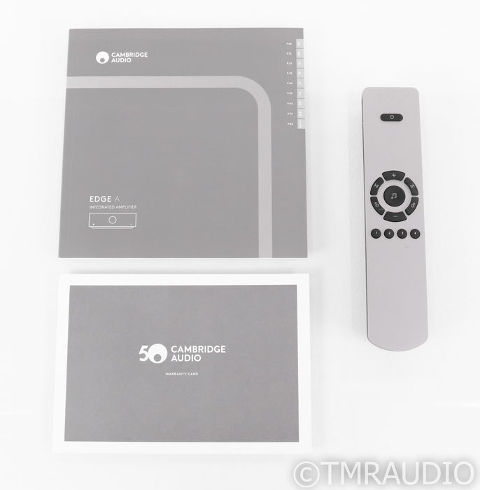 Cambridge Audio Edge A Stereo Integrated Amplifier; Silver; Remote; Bluetooth