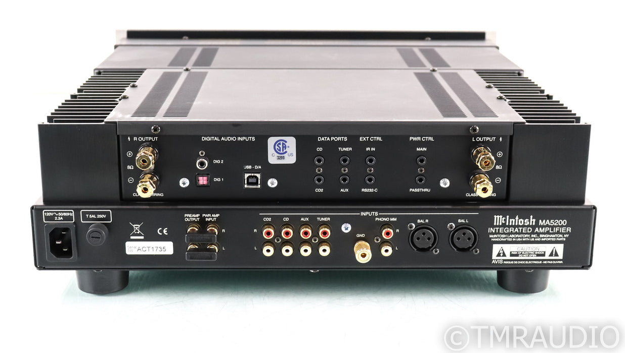 McIntosh MA5200 Stereo Integrated Amplifier; MA-5200; MM Phono; Remote