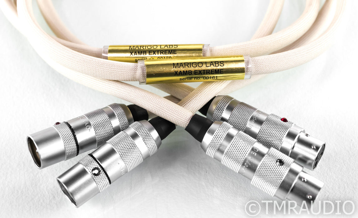 Marigo Labs XAMB Extreme XLR Cables; 1.25m Pair Interconnects
