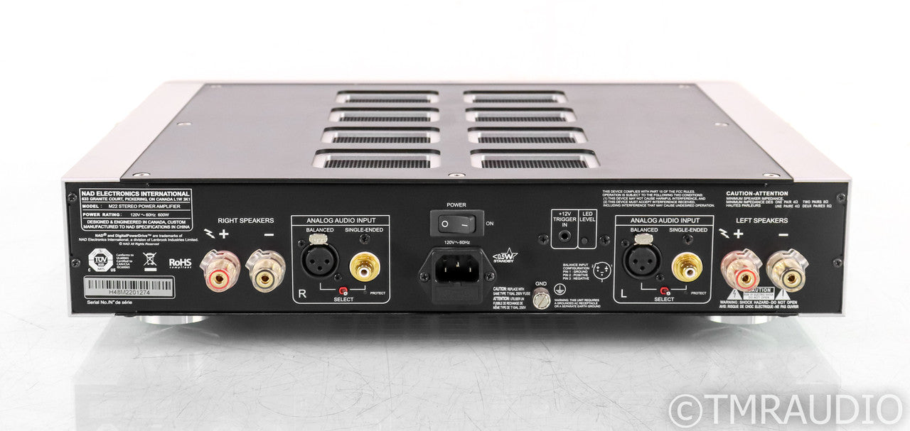 NAD Masters M22 Stereo Power Amplifier; M-22