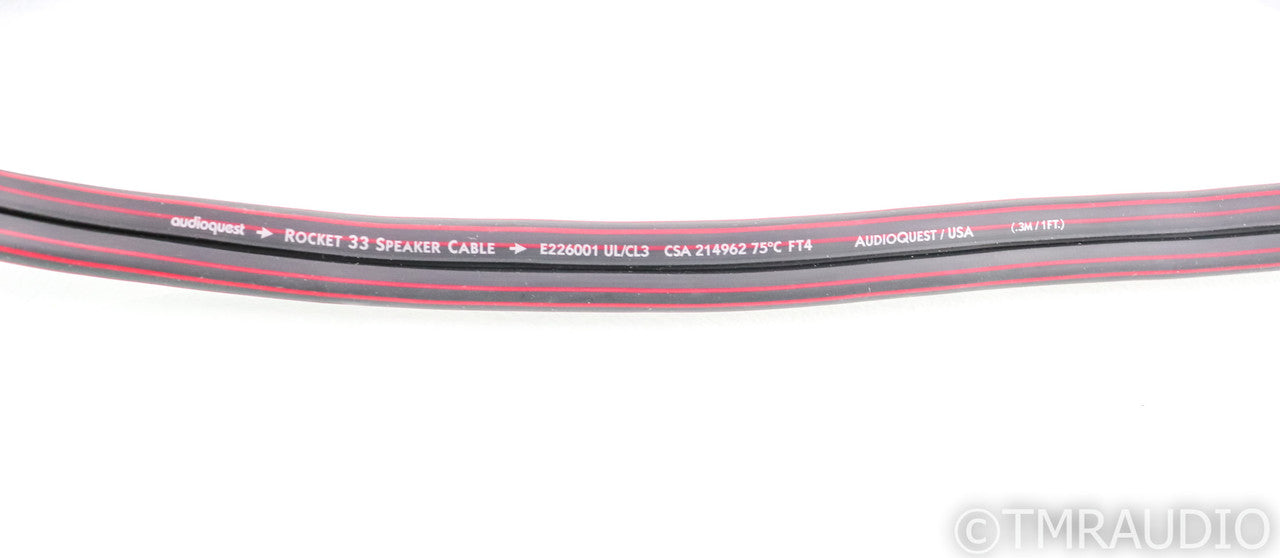 AudioQuest Rocket 33 Bi-Wire Speaker Cables; 25ft Pair