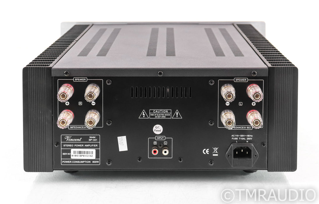 Vincent SP-331 Tube Hybrid Stereo Power Amplifier; SP331; Low Hours