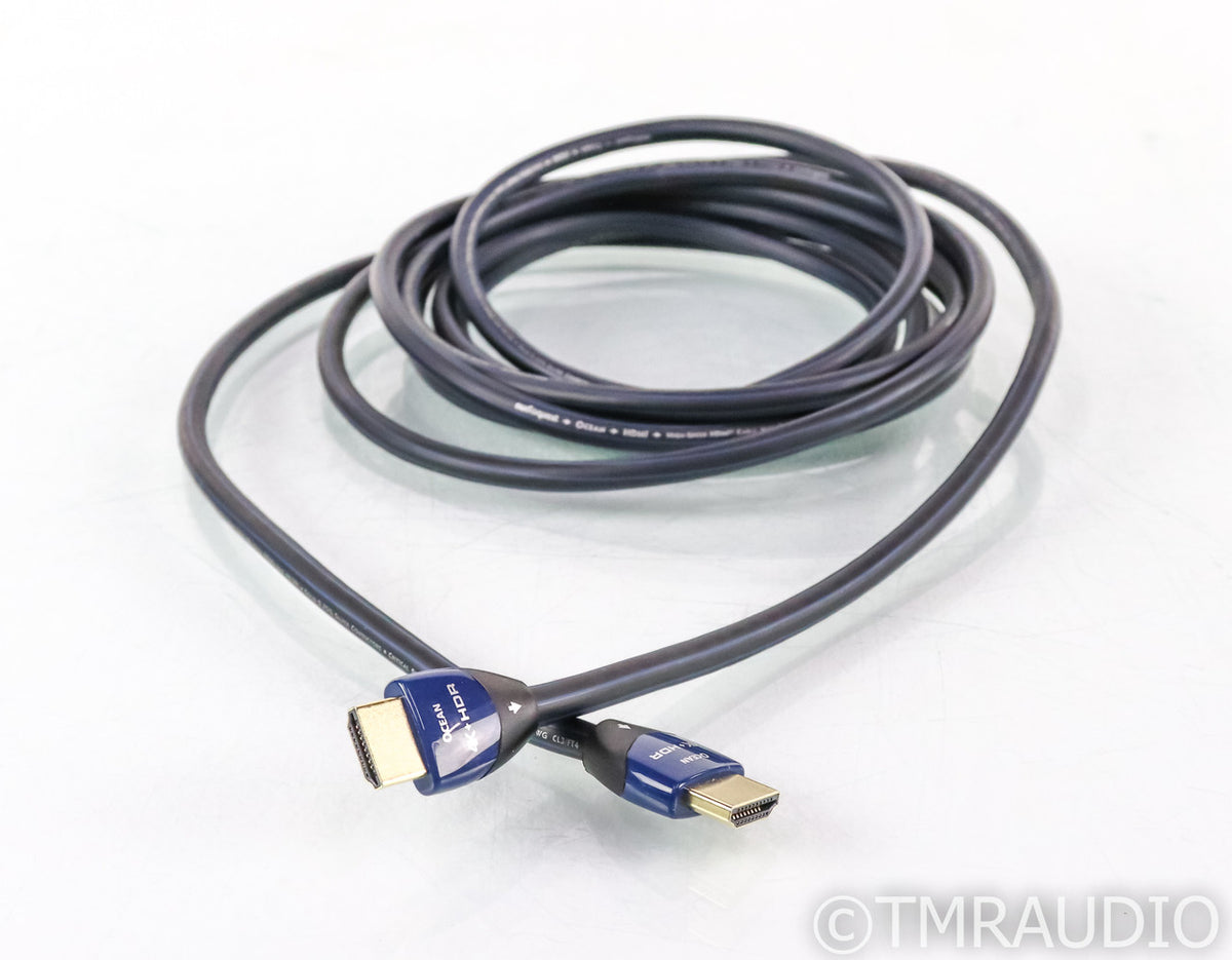 AudioQuest Ocean HDMI Cable; 12ft Digital Interconnect; 4K UHD; HDR (1 ...