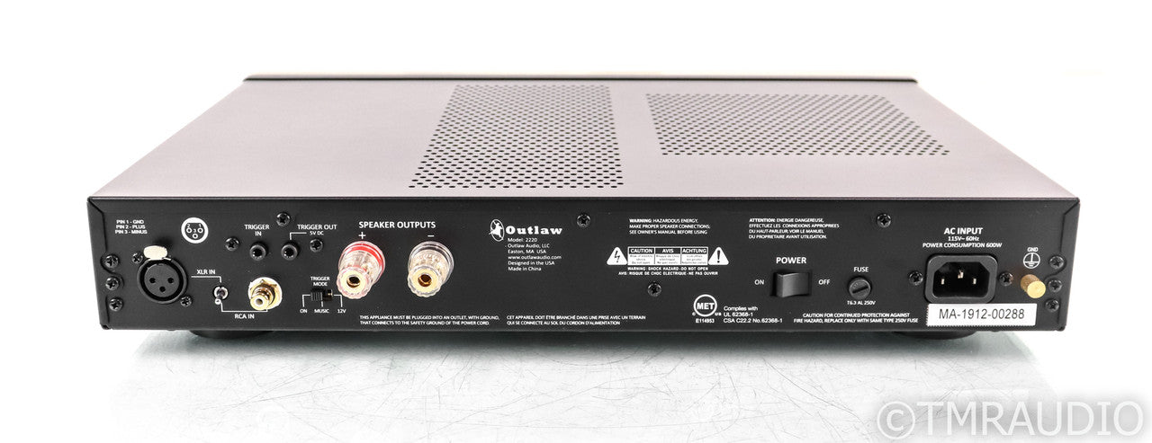 Outlaw Model 2220 Mono Power Amplifier; Single