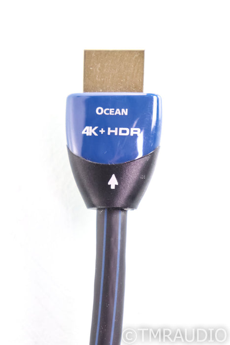 AudioQuest Ocean HDMI Cable; 8ft Digital Interconnect; 4K UHD; HDR