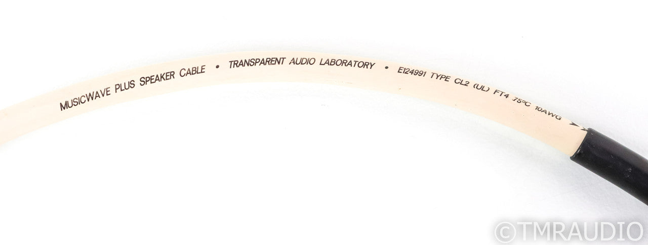 Transparent Audio MusicWave Plus Speaker Cables; 8ft Pair