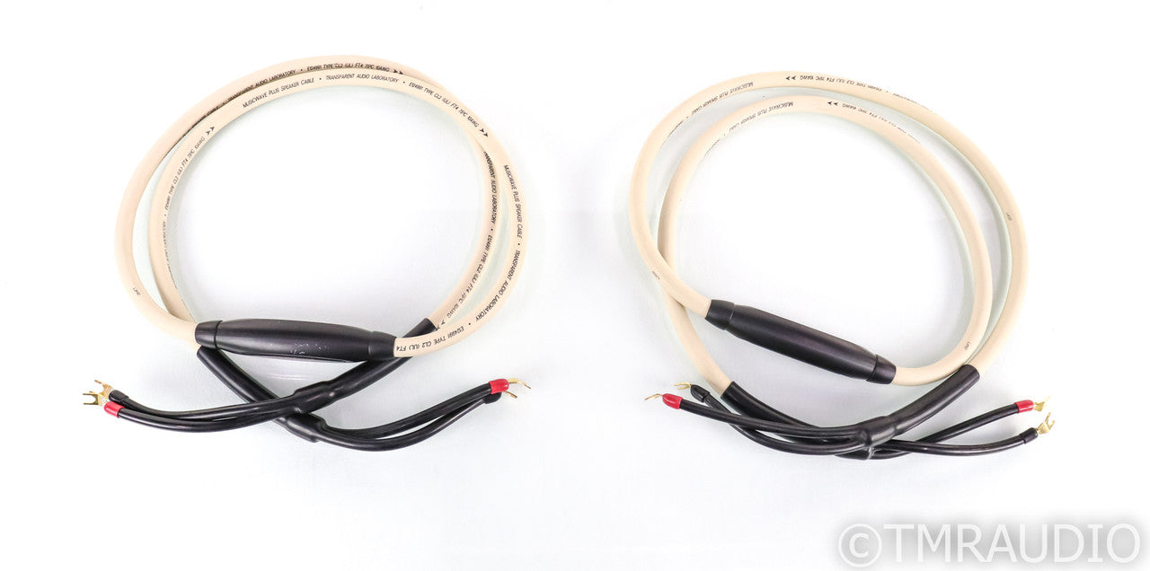 Transparent Audio MusicWave Plus Speaker Cables; 8ft Pair
