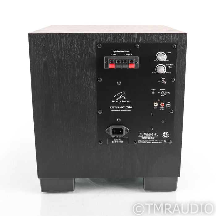 Martin Logan Dynamo 300 8" Powered Subwoofer; Black Ash