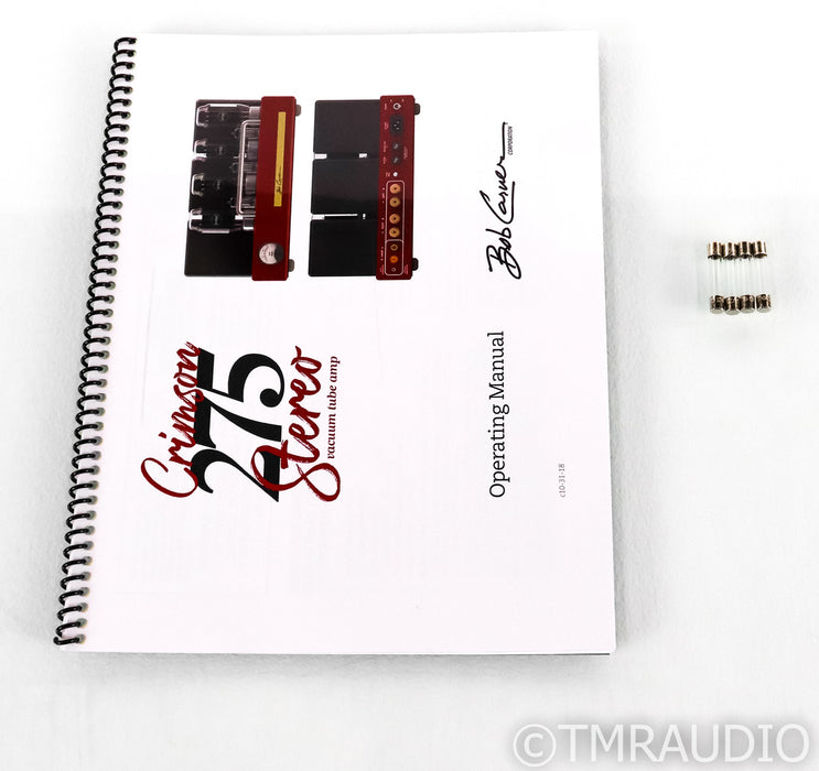 Bob Carver Crimson 275 Stereo Tube Power Amplifier