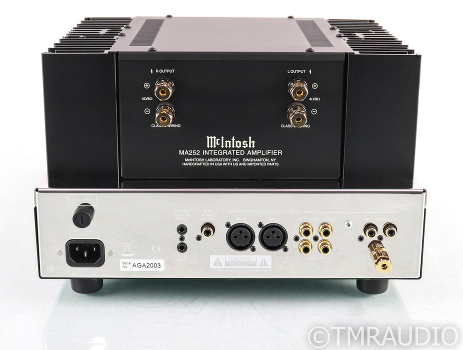 McIntosh MA252 Stereo Tube Hybrid Integrated Amplifier; MA-252; Remote; Very Low Hours