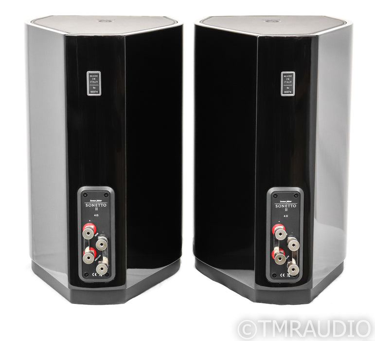 Sonus Faber Sonetto II Bookshelf Speakers; Gloss Black Pair