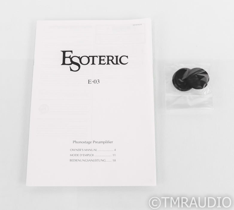 Esoteric E-03 MM / MC Phono Preamplifier; E03; TEAC