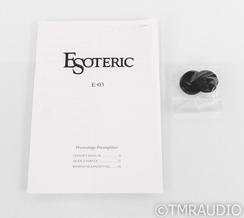 Esoteric E-03 MM / MC Phono Preamplifier; E03; TEAC
