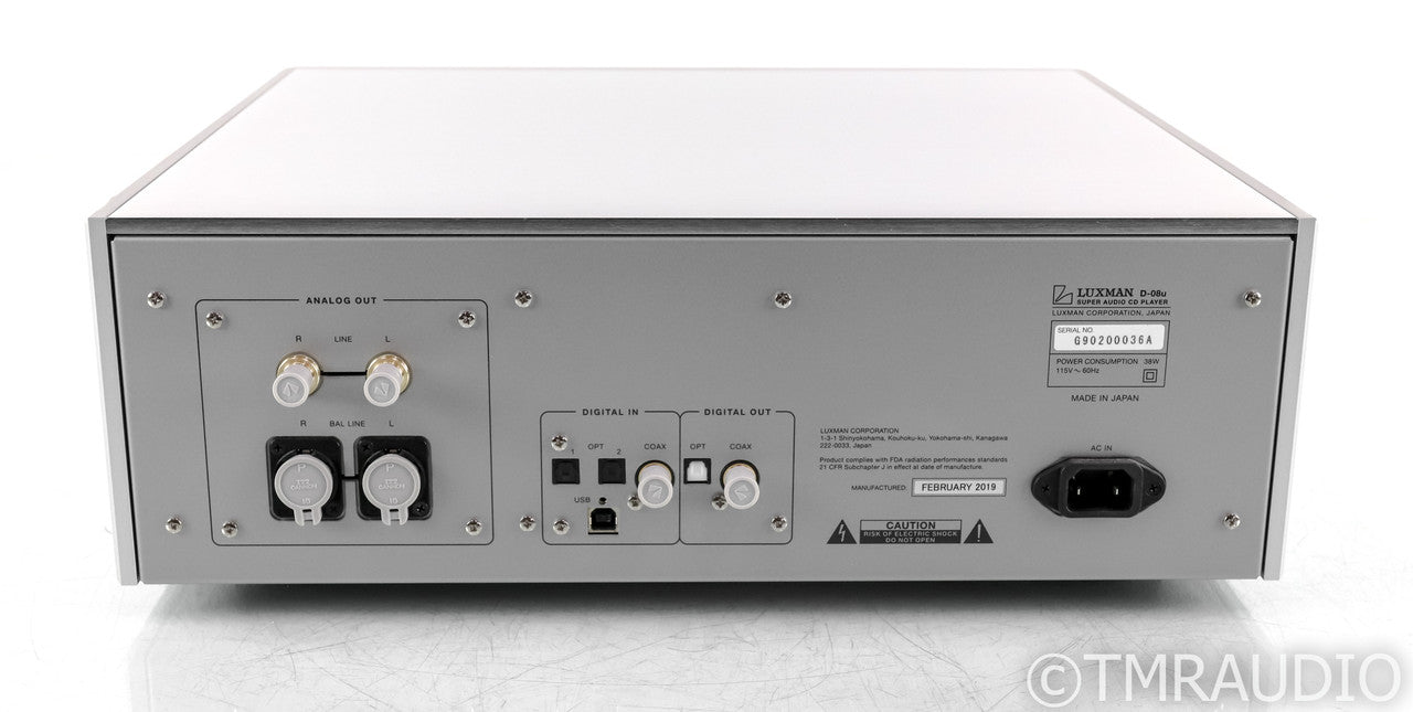 Luxman D-08u Ultimate SACD / CD Player; D08u; DSD; Remote