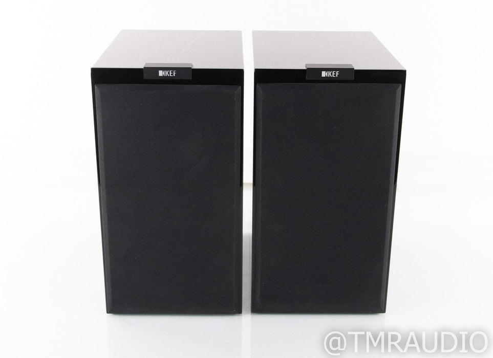 KEF R300 Bookshelf Speakers; Black Pair; R-300