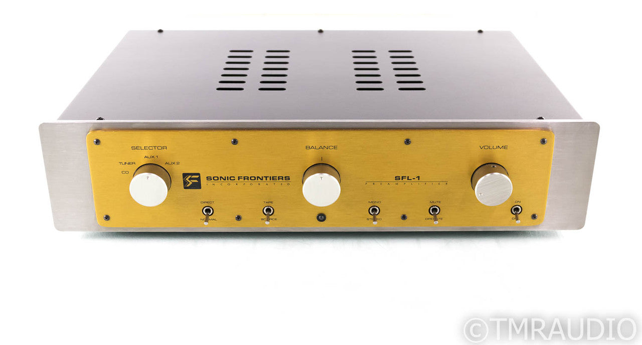 Sonic Frontiers SFL-1 Stereo Tube Preamplifier; SFL1; Recapped; Upgrades