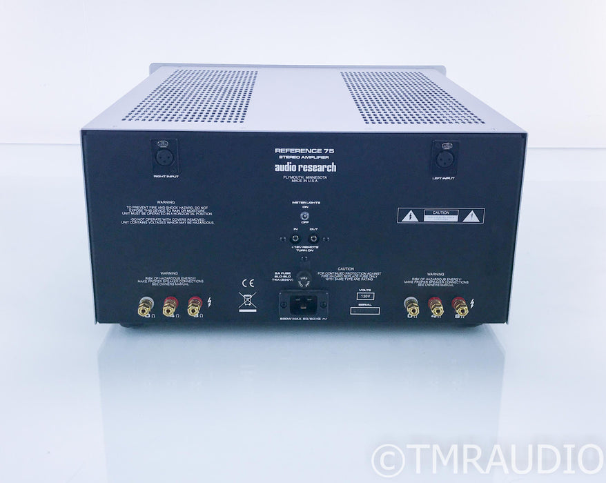 Audio Research Reference 75 Stereo Tube Power Amplifier; ARC REF75