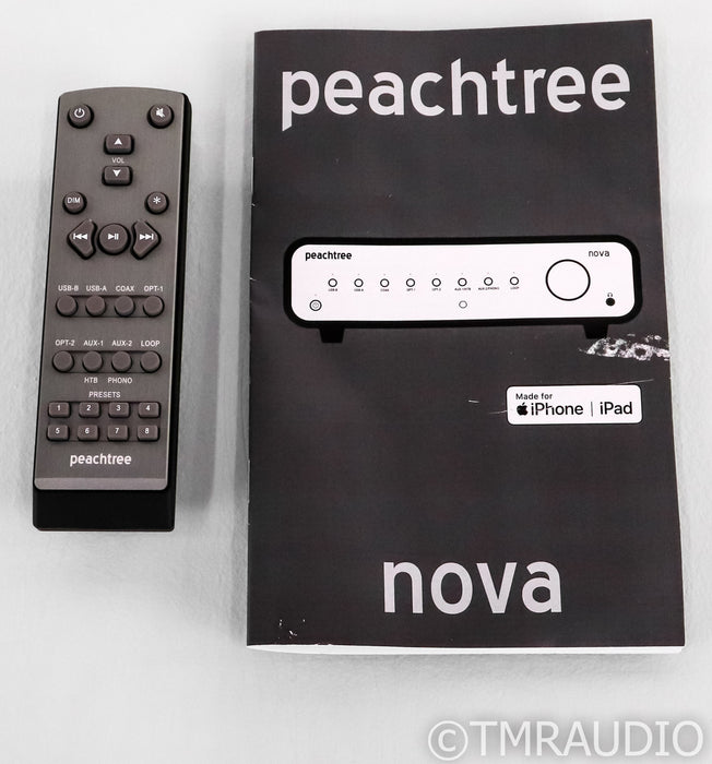 Peachtree Nova 300 Stereo Integrated Amplifier; Gloss Black; Remote; MM Phono