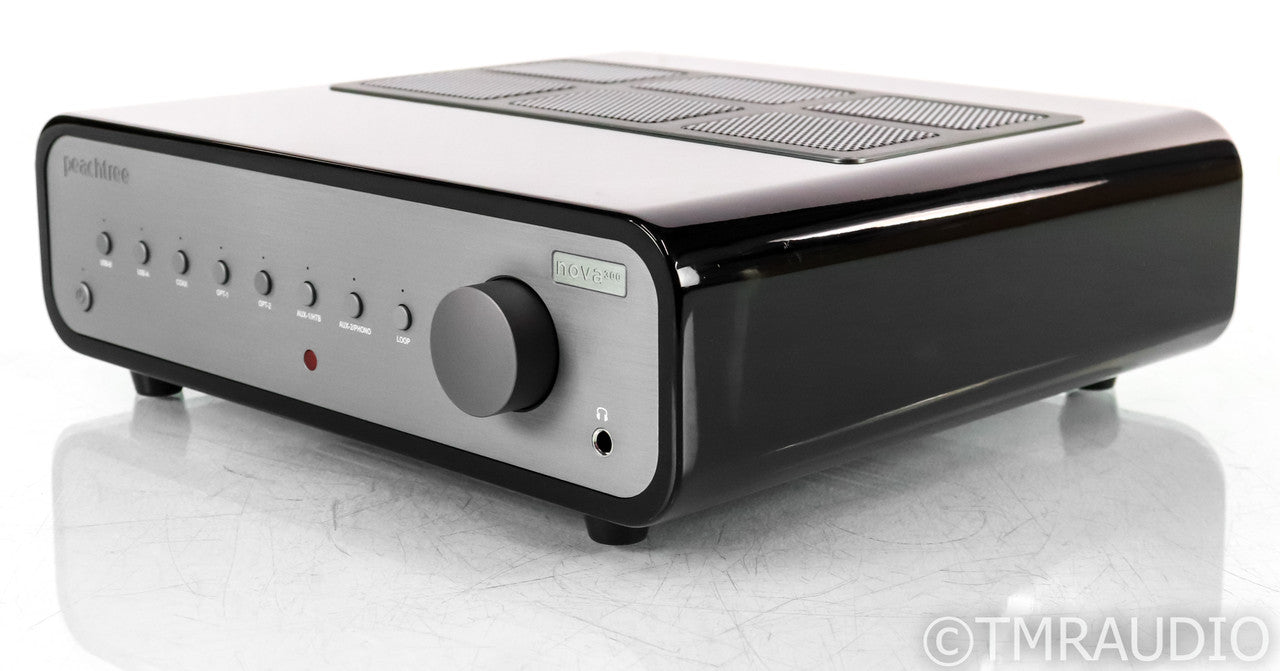 Peachtree Nova 300 Stereo Integrated Amplifier; Gloss Black; Remote; MM Phono
