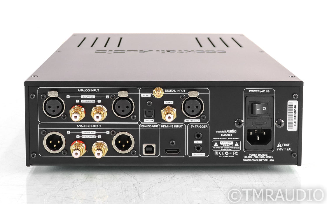 Cocktail Audio HA500H DAC / Headphone Amplifier; D/A Converter; Remote