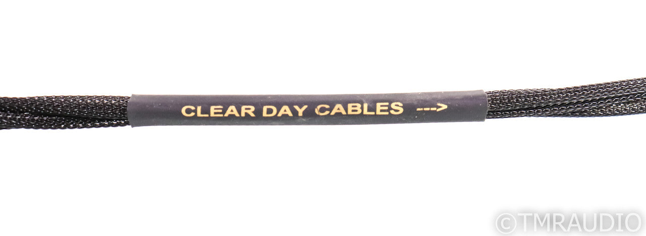 Clear Day Silver Speaker Cables; 8ft Pair