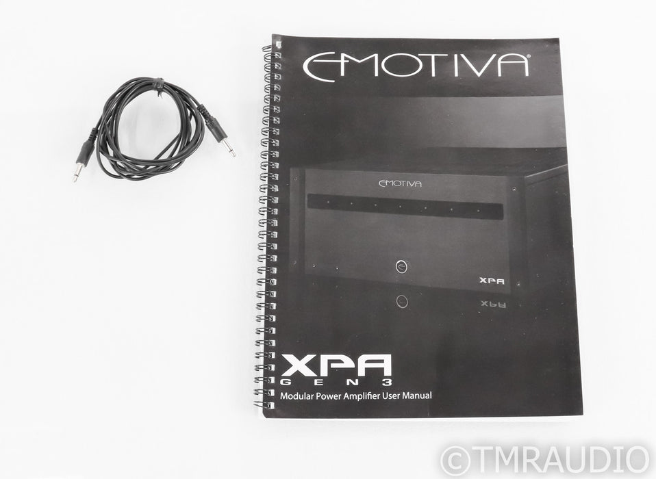 Emotiva XPA DR3 Three Channel Power Amplifier; Gen 3 Differential Reference