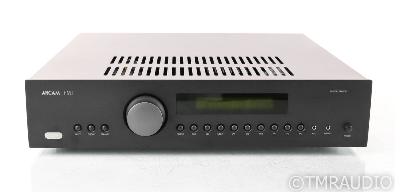 Arcam FMJ A39 Stereo Integrated Amplifier; A-39; Black; Remote; MM Phono