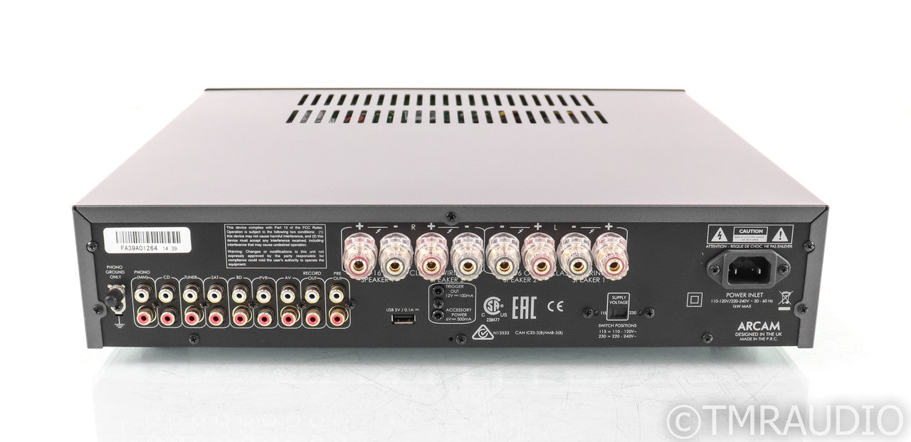 Arcam FMJ A39 Stereo Integrated Amplifier; A-39; Black; Remote; MM Phono