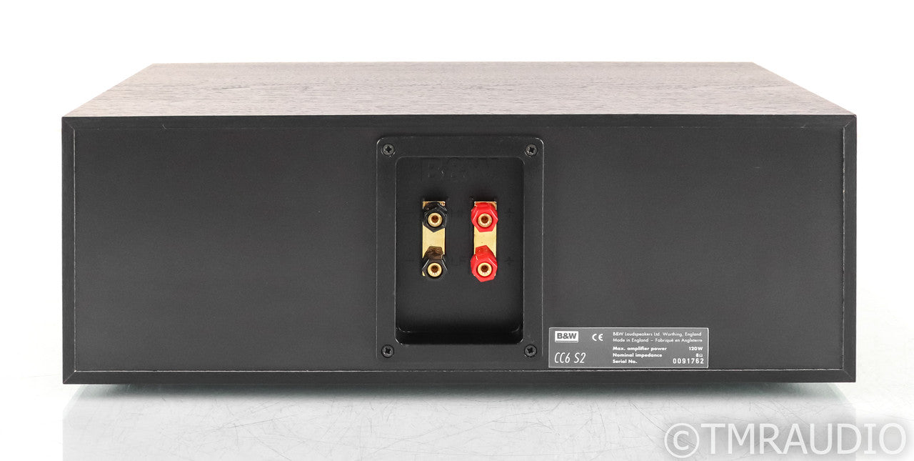 B&W CC6 S2 Center Channel Speaker; Black — The Music Room
