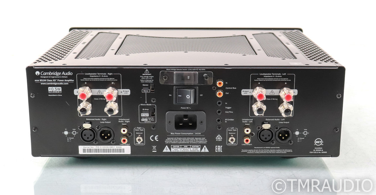 Cambridge Audio Azur 851W Stereo Power Amplifier; 851-W; Class XD
