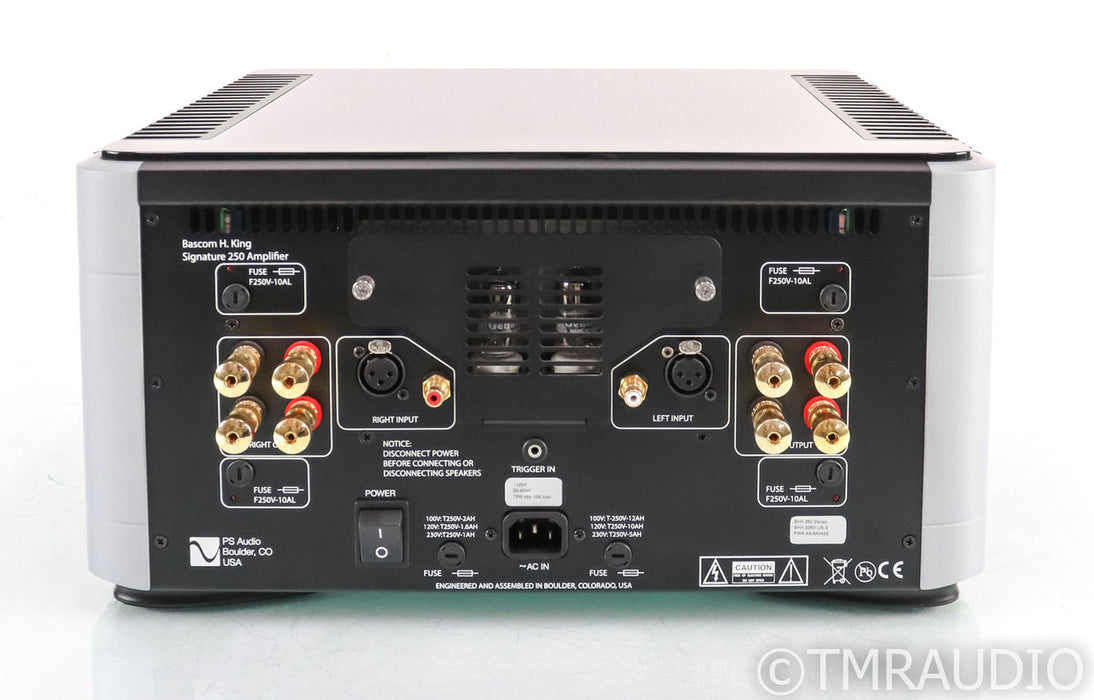 PS Audio BHK-250 Stereo Tube Hybrid Power Amplifier; Silver (Used)