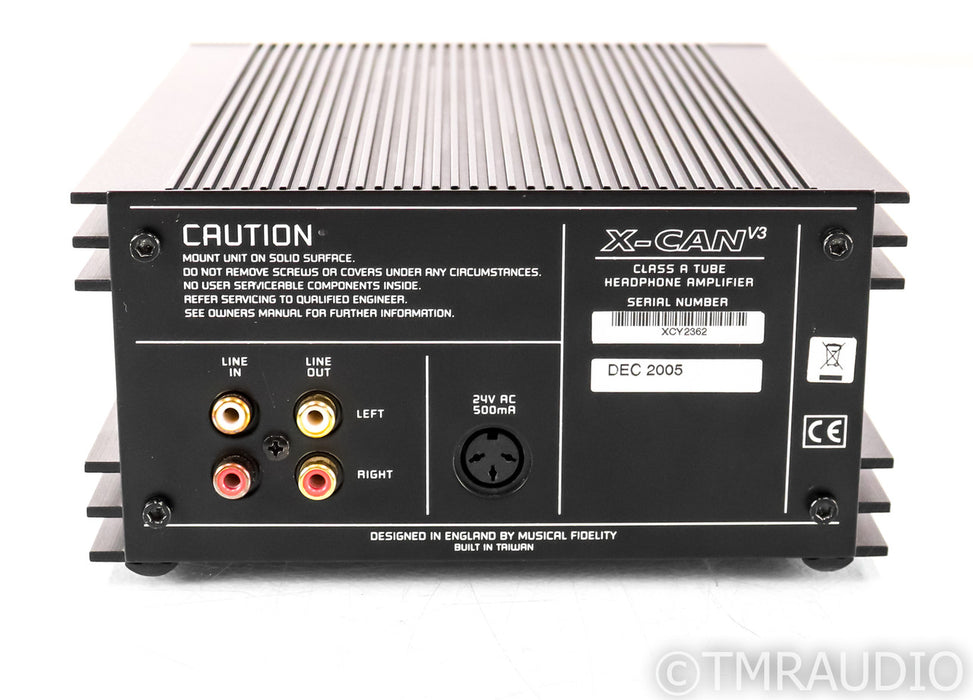Musical Fidelity X-Can V3 Tube Headphone Amplifier; XCanV3