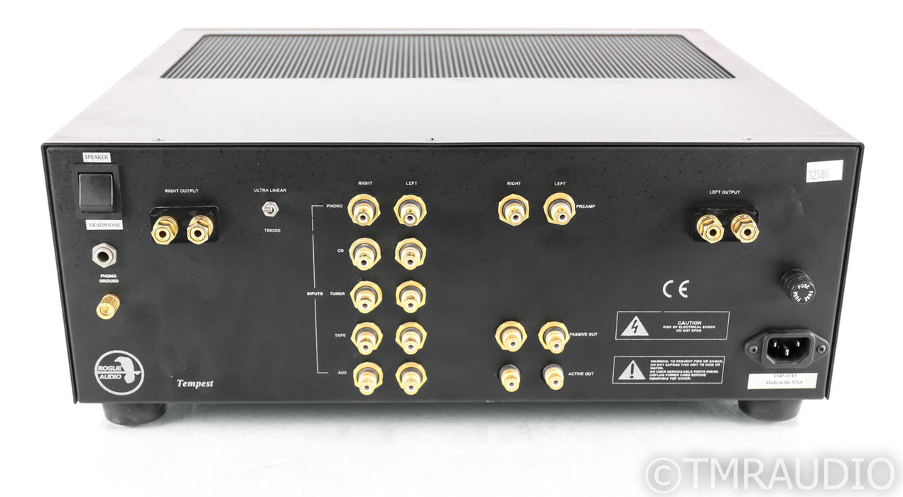 Rogue Audio Tempest II Magnum Stereo Tube Integrated Amplifier; Silver; Remote